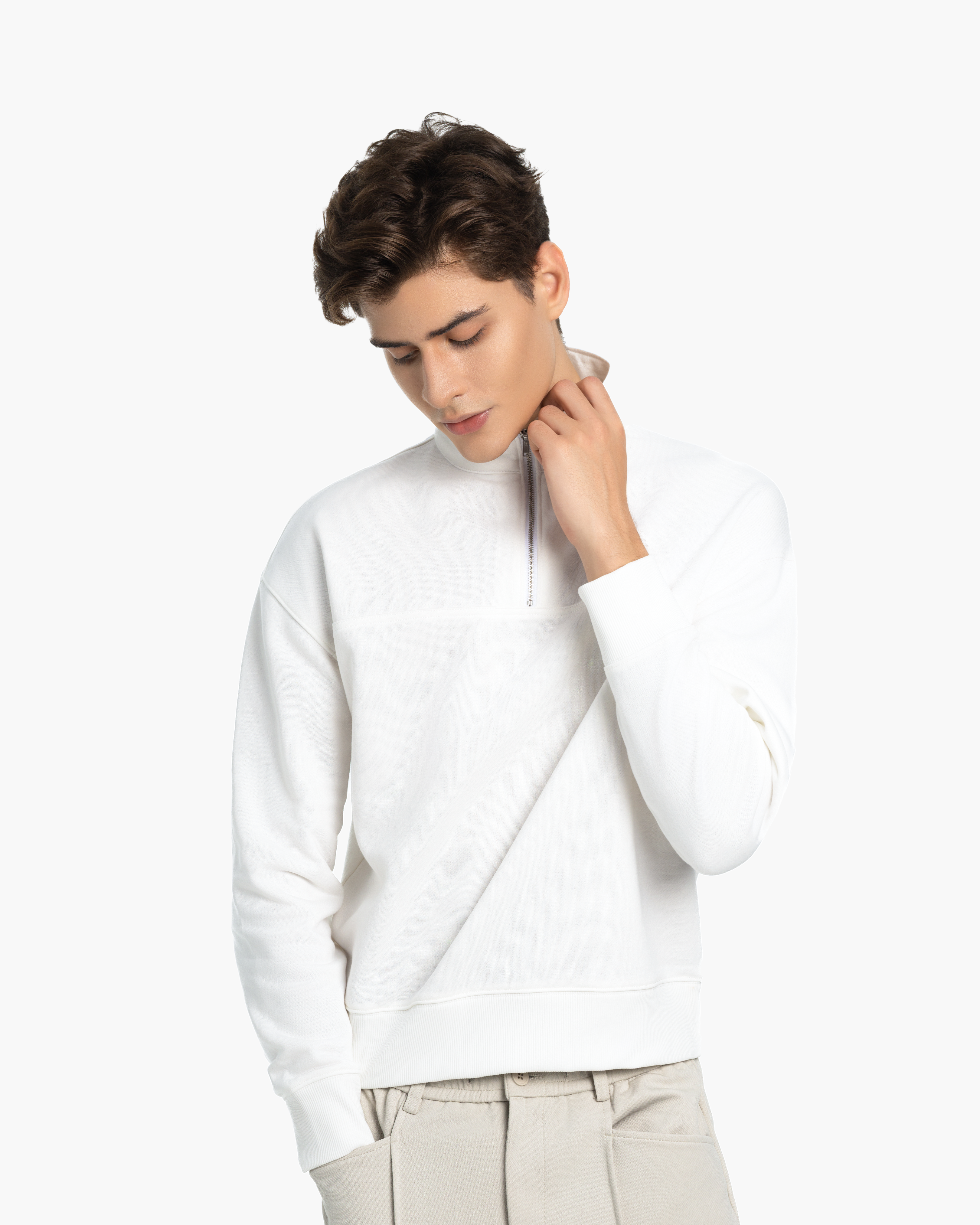 Sweatshirt With Zip 0685