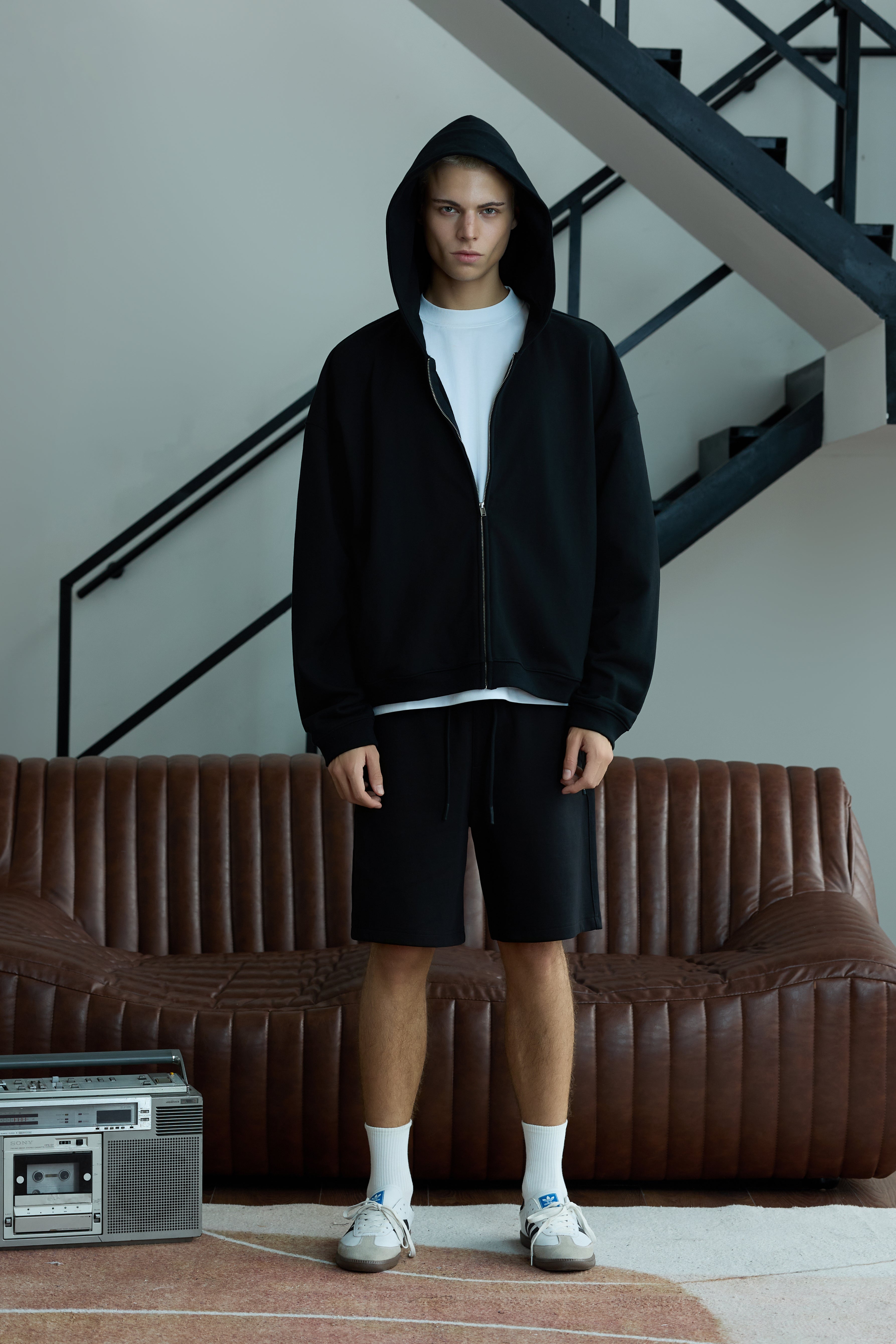 Boxy Zip Hoodie 0585