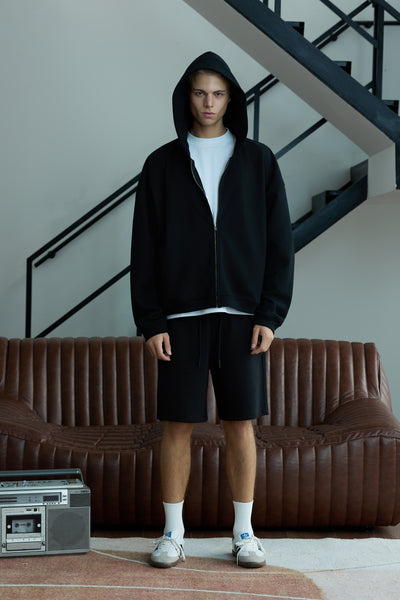 Boxy Zip Hoodie 0585
