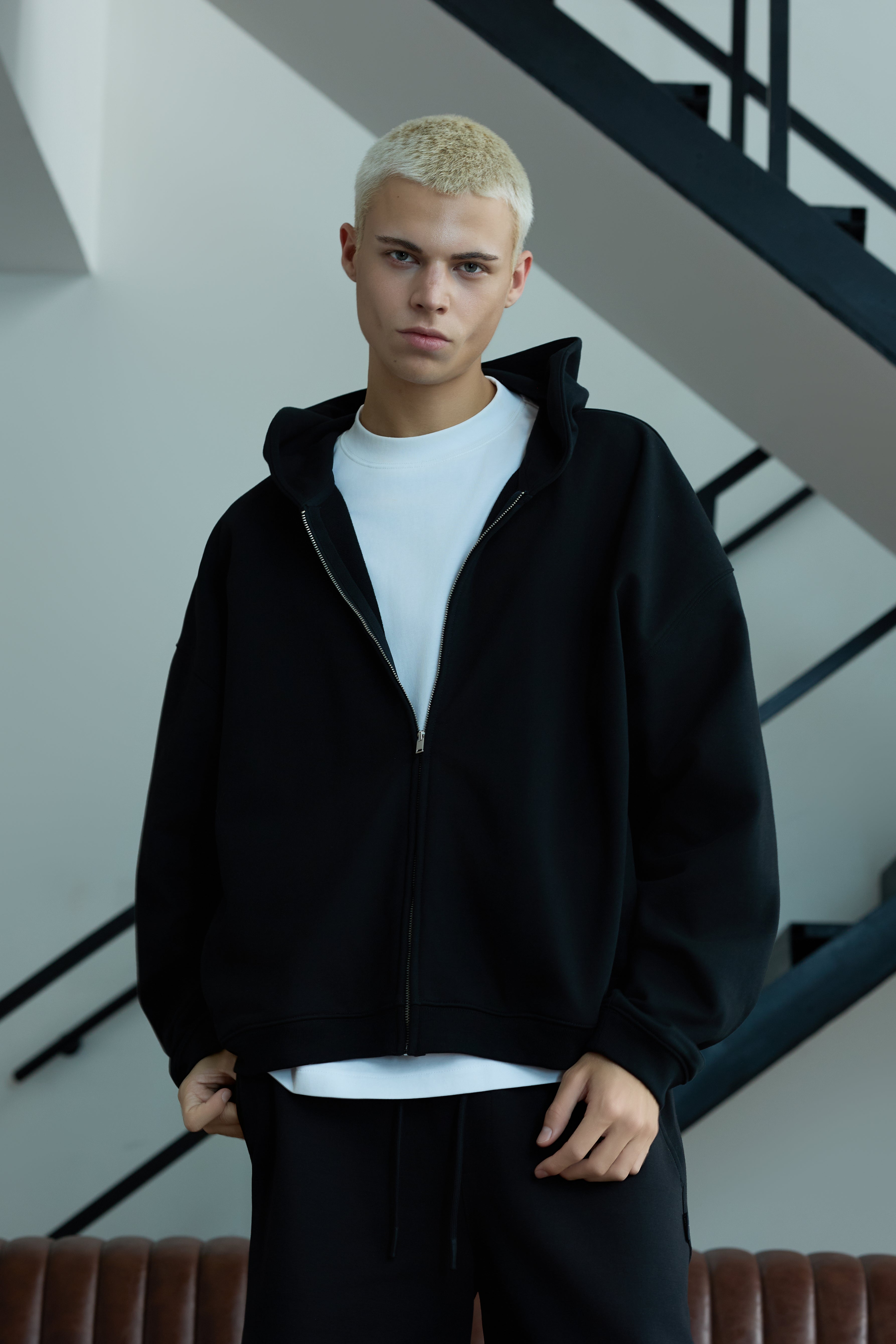 Boxy Zip Hoodie 0585