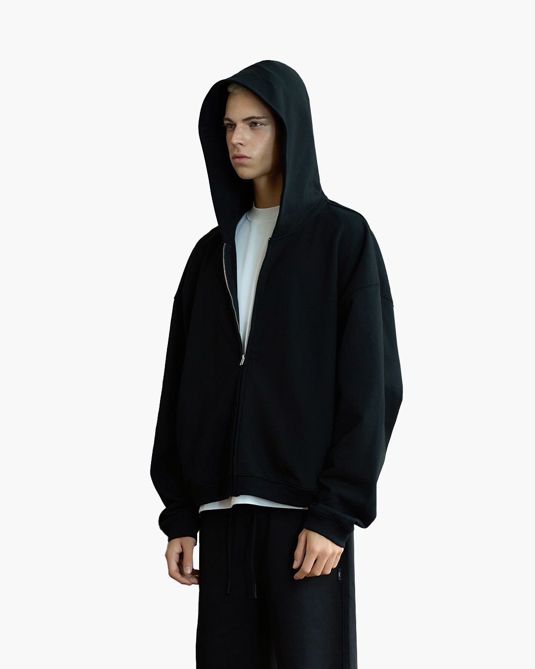 Boxy Zip Hoodie 0585